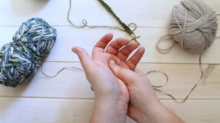 Hand stretches for knitters and crocheters