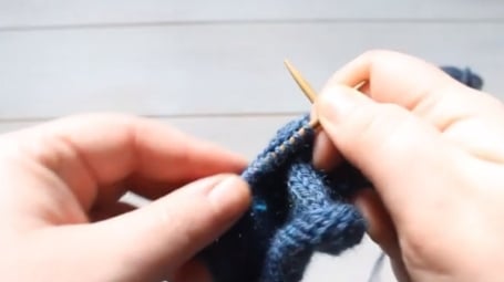 Learn to K1fb or knit one front and back