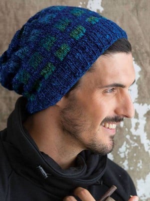 Noro MAG7-18 Slouchy Checkered Hat										