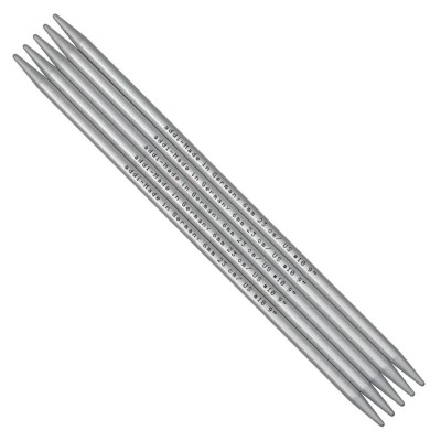 addi Aluminum Double Pointed Knitting Needles 8/9in (20/23cm)										 - US 10.5 (7.00mm) Length 9in (23cm)