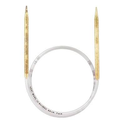 addi Champagner Fixed Circular Knitting Needles  60cm (24in)										 - 20.0mm With Hollow Tips