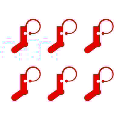 addiMarker Sock Shape Stitch Markers										