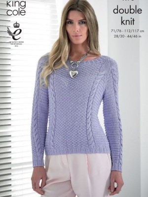 King Cole 4173 Ladies Sweater & Cardigan										