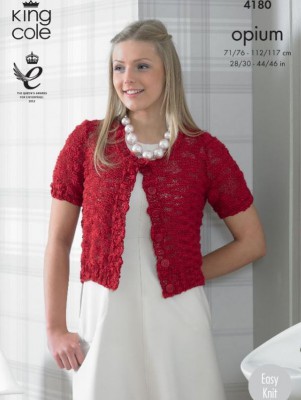 King Cole 4180 Ladies Cardigan & Sweater in King Cole Opium										