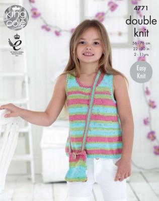 King Cole 4771 Tops in King Cole Cottonsoft Crush										