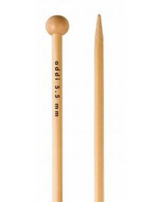 addi Natura Straights (Bamboo) 10in (25cm)										 - US 5 (3.75mm)