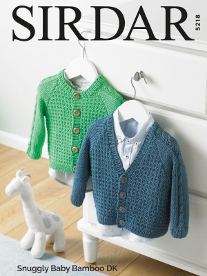 Sirdar 5218 Children's Broken Rib & Cable Cardigans										