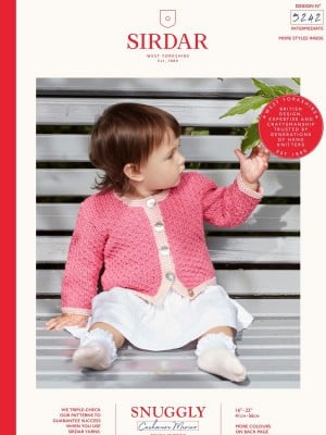 Sirdar 5242 Baby Two-Tone Pip Stitch Cardigan										