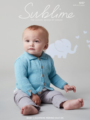 Sublime 6137 Collared Baby Cardigan										
