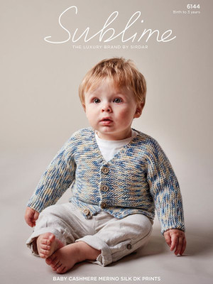 Sublime 6144 One Piece Garter Stitch Baby Cardigan										