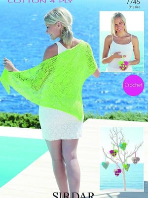 Sirdar 7745 Shawl & Hearts										