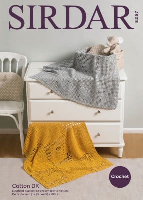 Sirdar 8257 Animal Themed Crochet Baby Blankets										