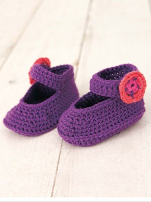 Crochet Baby Ballerinas