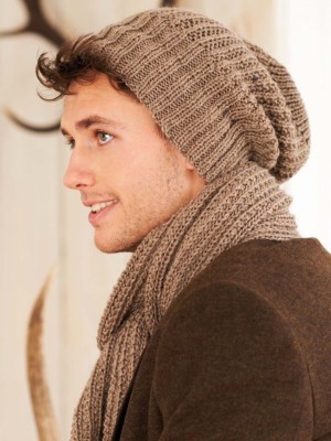 Ribbed Beanie Hat & Scarf