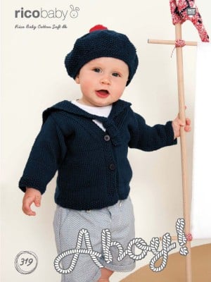 Rico KIC 319 Baby Sailor's Cardigan & Hat										