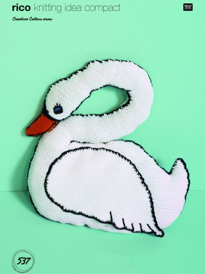 Rico KIC 537 Crochet Swan Cushion										