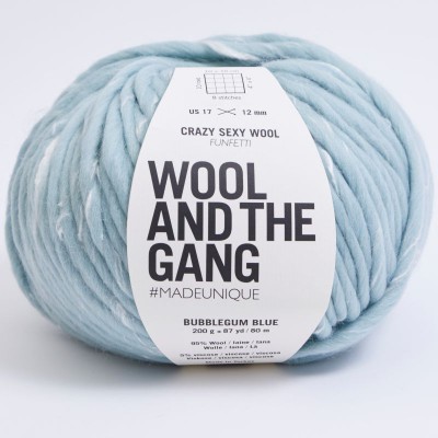 Wool and the Gang Crazy Sexy Wool										 - Funfetti Bubblegum Blue