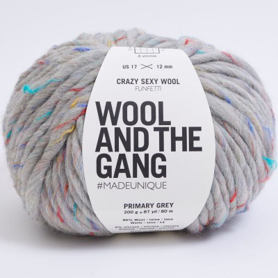 Wool and the Gang Crazy Sexy Wool - 220 Primary Grey