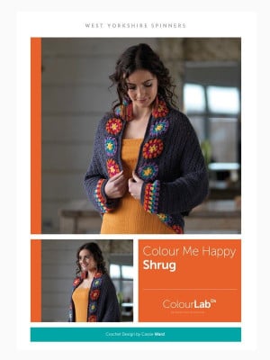 West Yorkshire Spinners Colour Me Happy Crochet Shrug										