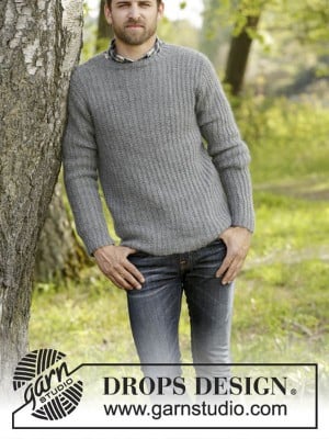 DROPS Beaver Ridge Sweater in Karisma & Kid Silk										