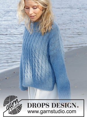 DROPS Bluebell Twist Sweater										