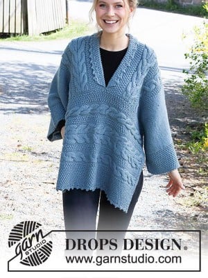 DROPS Indiekimono Poncho in Nepal										