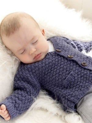 DROPS Checcos Dream Baby Cardigan										