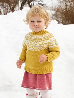 DROPS Little Missy Kids Fairisle Sweater										