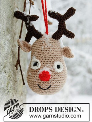 DROPS Rudolf Crochet Christmas Decoration										