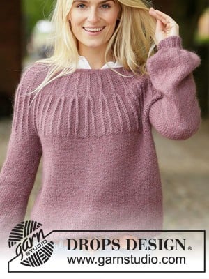 DROPS Sleeping Roses Sweater										
