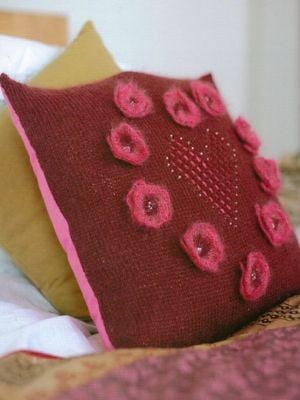 Hearts and Flowers cushion