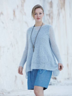 Rowan Lilac Lacy A-line Sweater										