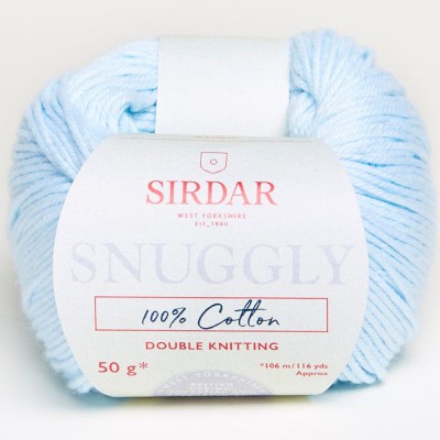 Sirdar Snuggly 100% Cotton										 - 765 Ice Blue
