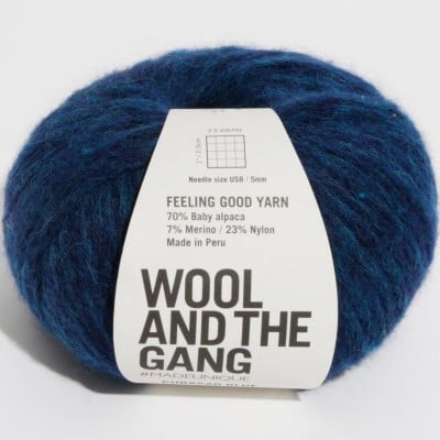 Wool and the Gang Feeling Good Yarn - Curasao Blue