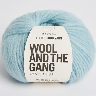 Wool and the Gang Feeling Good Yarn - Duck Egg Blue