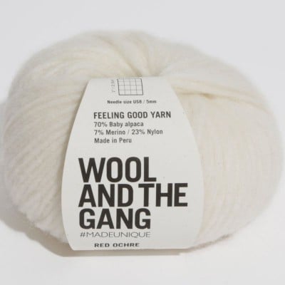 Wool and the Gang Feeling Good Yarn - Ivory White