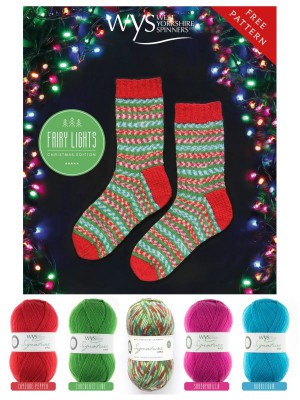 West Yorkshire Spinners Fairy Lights Christmas Sock Kits										