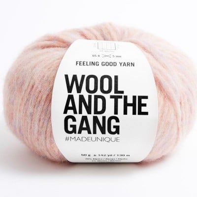 Wool and the Gang Feeling Good Yarn - 231 Mineral Pink