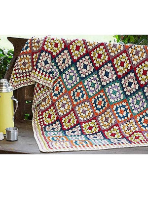 Rowan Granny Square Crochet Blanket										