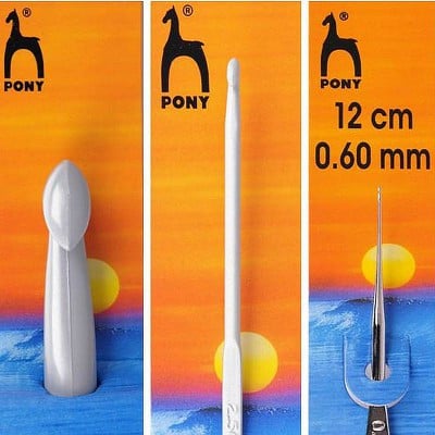 Set of 8 Crochet Hook Sizes: 6-7-8-9-10-12-15-20mm by pony for