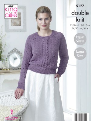 Eyelet & Cable Sweater