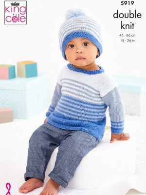 King Cole 5919 Sweater Dress, Sweater and Hat										