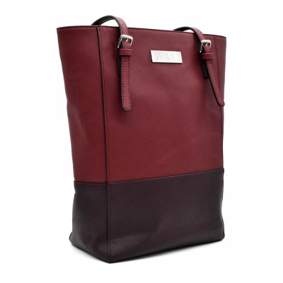 LYKKE Lyra Project Tote Bag										 - Two-Tone Maroon