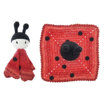 Rico Crochet Kit Ricorumi Baby Blankies										 - Ladybird