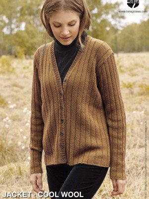 Lana Grossa - Filati Classici 15 Design 28 - Cool Wool Jacket										