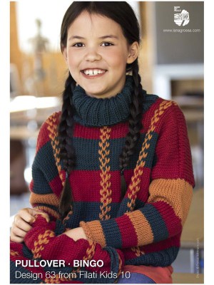 Lana Grossa - Filati Kids 10 Designs 63 & 64 - Bingo Pullover & Backpack										