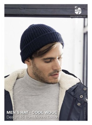 Lana Grossa - Merino Edition Design 45 - Cool Wool Men's Hat										