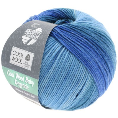 Lana Grossa Cool Wool Baby										 - 0504 Jeans/Tauben-/Veilchenblau