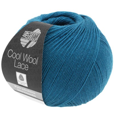 Lana Grossa Cool Wool Lace										 - 0004 Dunkelpetrol