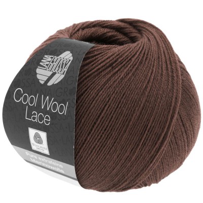 Lana Grossa Cool Wool Lace										 - 0012 Mokka